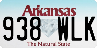 AR license plate 938WLK