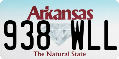 AR license plate 938WLL