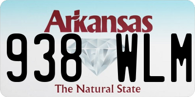 AR license plate 938WLM