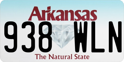 AR license plate 938WLN