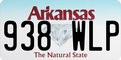 AR license plate 938WLP