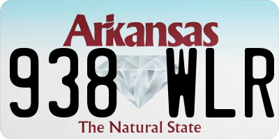 AR license plate 938WLR