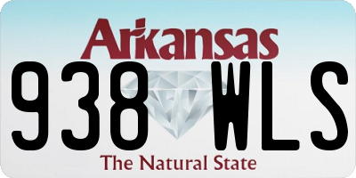 AR license plate 938WLS