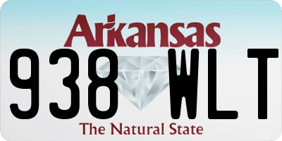 AR license plate 938WLT