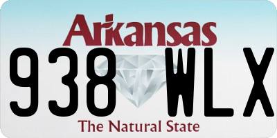 AR license plate 938WLX