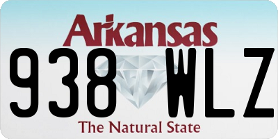 AR license plate 938WLZ