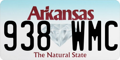 AR license plate 938WMC
