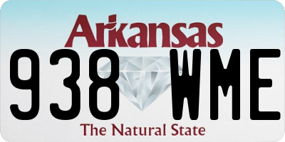 AR license plate 938WME