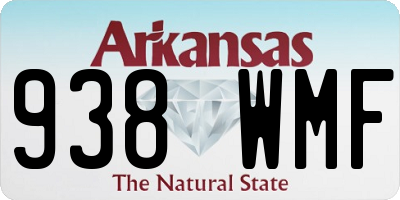 AR license plate 938WMF