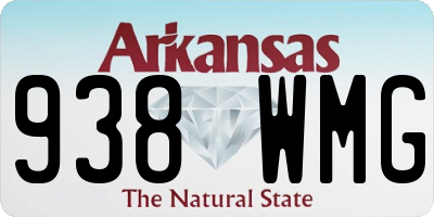 AR license plate 938WMG