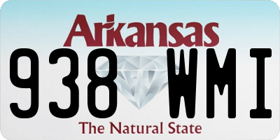 AR license plate 938WMI