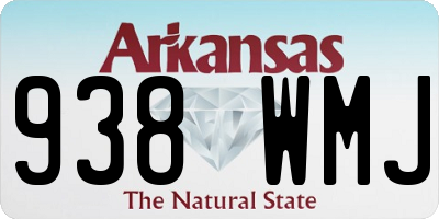 AR license plate 938WMJ