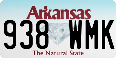 AR license plate 938WMK
