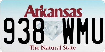 AR license plate 938WMU