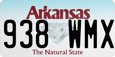 AR license plate 938WMX