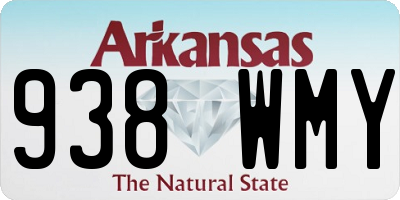 AR license plate 938WMY