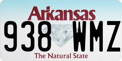 AR license plate 938WMZ