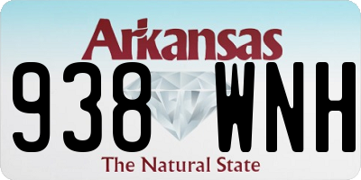 AR license plate 938WNH