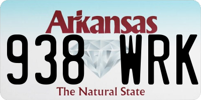 AR license plate 938WRK
