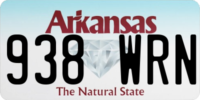AR license plate 938WRN