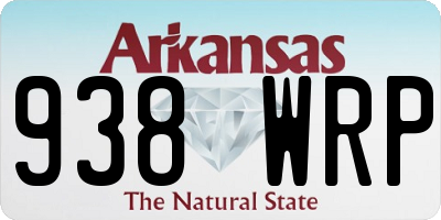 AR license plate 938WRP