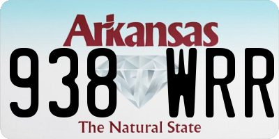 AR license plate 938WRR