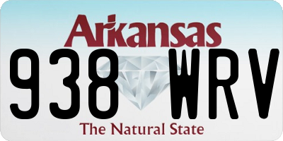 AR license plate 938WRV