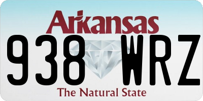 AR license plate 938WRZ
