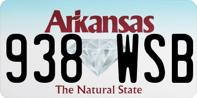 AR license plate 938WSB
