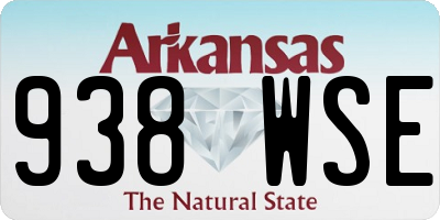AR license plate 938WSE