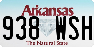 AR license plate 938WSH