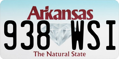 AR license plate 938WSI
