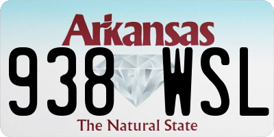 AR license plate 938WSL