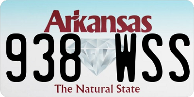 AR license plate 938WSS