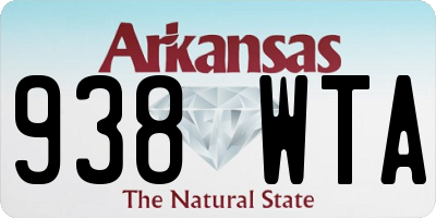 AR license plate 938WTA
