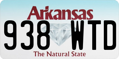 AR license plate 938WTD