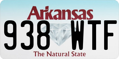 AR license plate 938WTF
