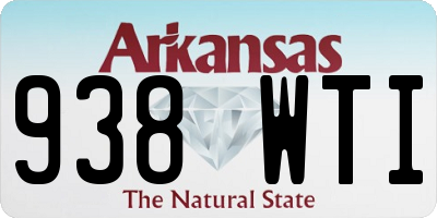 AR license plate 938WTI
