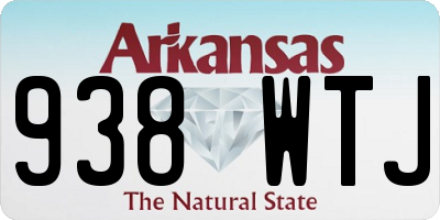 AR license plate 938WTJ