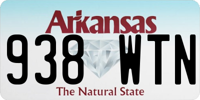 AR license plate 938WTN