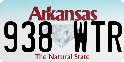 AR license plate 938WTR