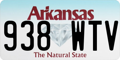 AR license plate 938WTV