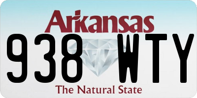 AR license plate 938WTY