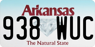 AR license plate 938WUC