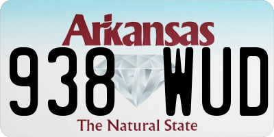 AR license plate 938WUD