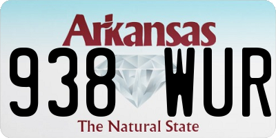 AR license plate 938WUR