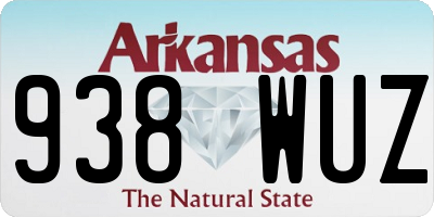 AR license plate 938WUZ