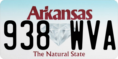 AR license plate 938WVA
