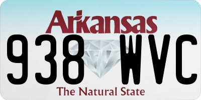 AR license plate 938WVC