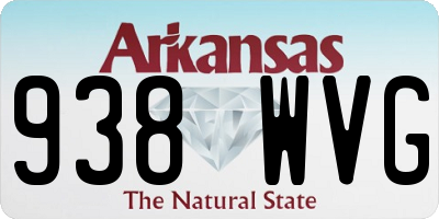 AR license plate 938WVG
